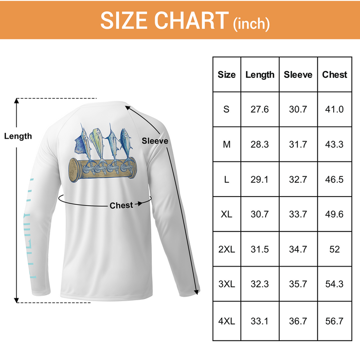 Men Long Sleeve UPF 50+Shirt Tee