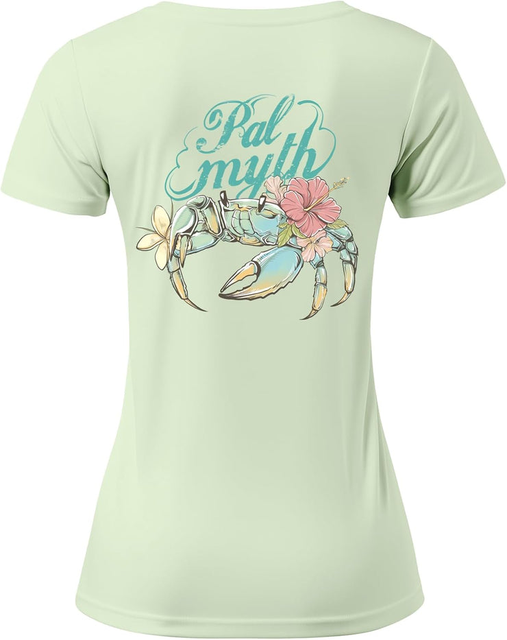 Palmyth Fishing Shirts for Women UPF 50+ Sun Protection Short Sleeve Lightweight Quick-Dry T-Shirt