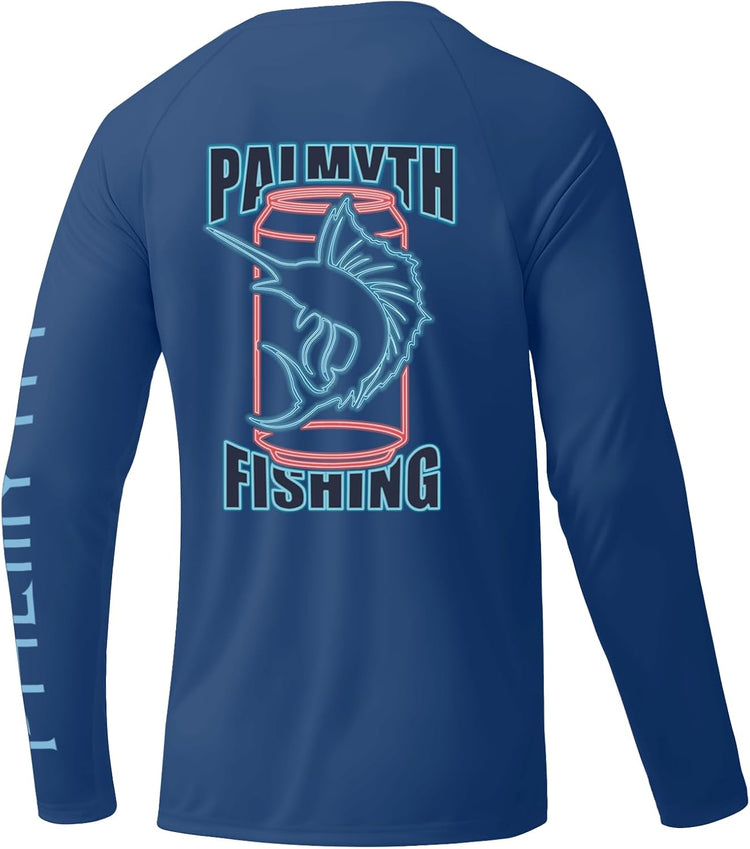 Chemise De Pêche RIGS Homme, UPF 50+, Protection Solaire, Bleu Marlin, Taille M