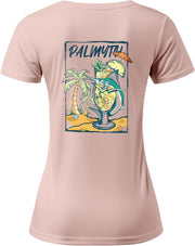 Palmyth Fishing Shirts for Women UPF 50+ Sun Protection Short Sleeve Lightweight Quick-Dry T-Shirt