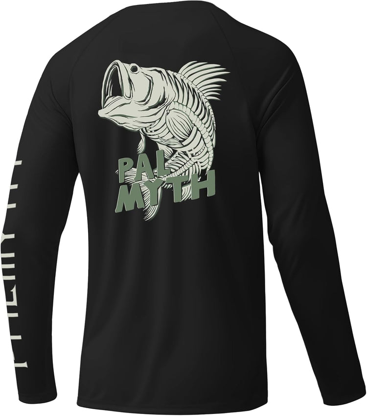 Palmyth Chemises de pêche pour hommes à manches longues UPF 50+ T-shirt Palmyth Chemises de pêche pour hommes à manches longues UPF 50+ T-shirt