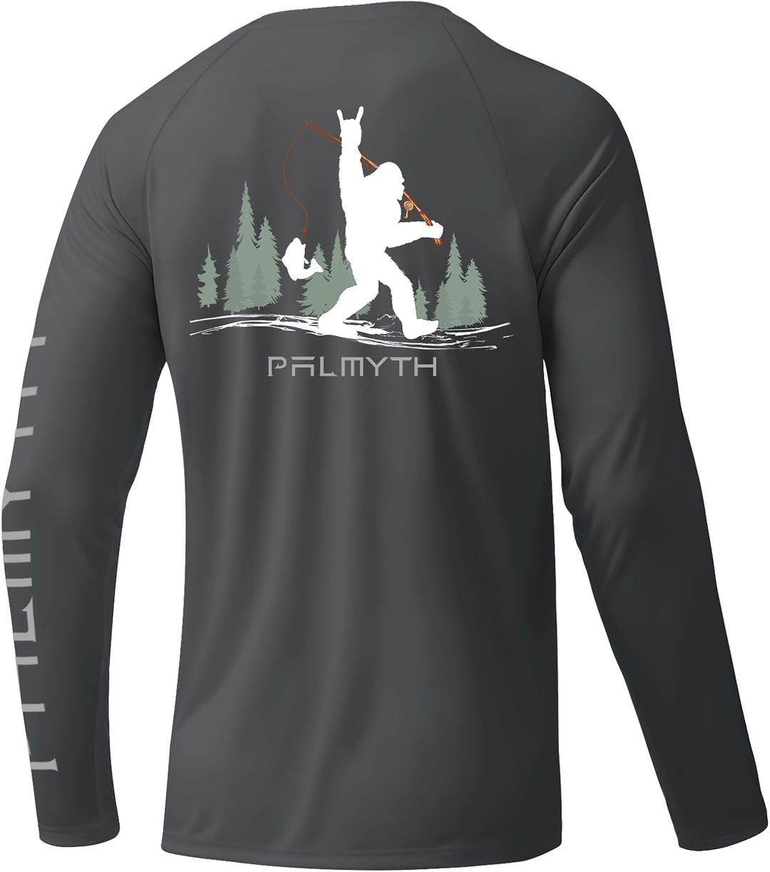 Fishing Shirts For Men Long Sleeve UPF 50 T Shirt Sun Protection Tee - View #9