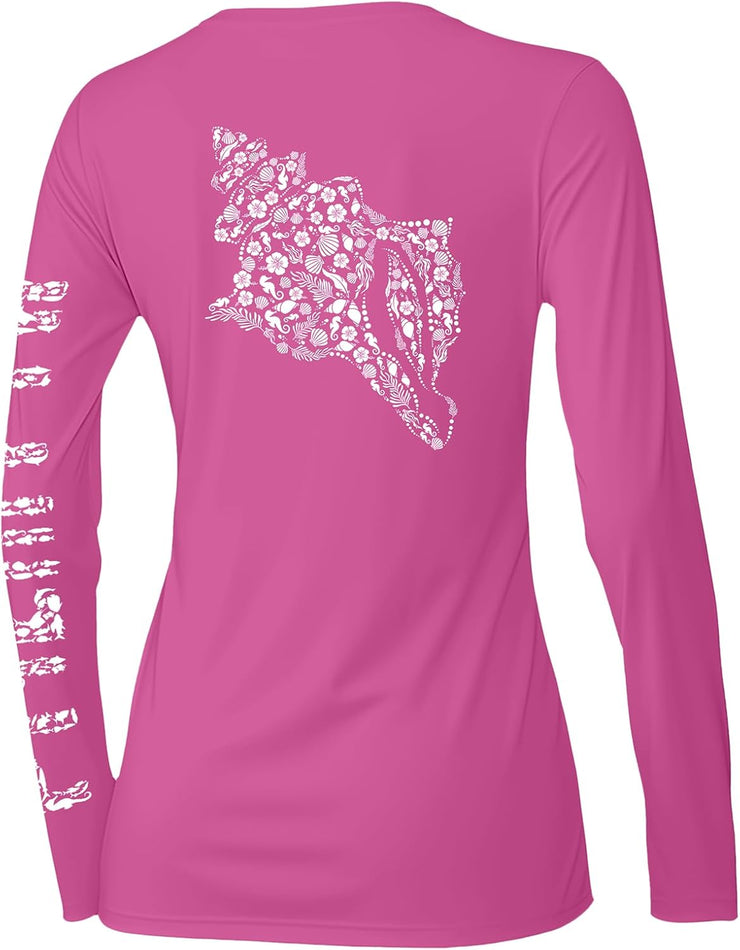 Palmyth Womens Fishing Shirt UPF 50 Sun Protection Long Sleeve T-Shirt