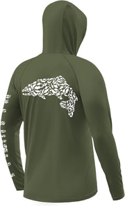Men's Fishing Hoodie with Neck Gaiter FS45