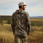 Palmyth Hunting Hoodie with Mask for Men Long Sleeve Sun Protection UV UPF 50+ Camo Fishing Shirts