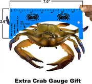 Palmyth Castable Crab Trap Hawk Foldable Crabjaw with Crab Gauge and Bait Clip  FN02