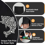 Men's Fishing Hoodie with Neck Gaiter FS45
