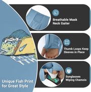 Men's Fishing Hoody with Neck Gaiter FS49