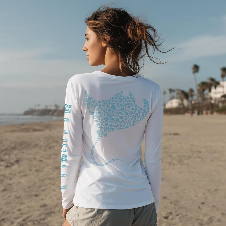 Palmyth Womens Fishing Shirt UPF 50 Sun Protection Long Sleeve T-Shirt