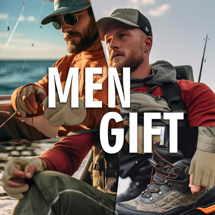 Wool Fishing Gloves 3-Cut Fingers Warm for Men and Women