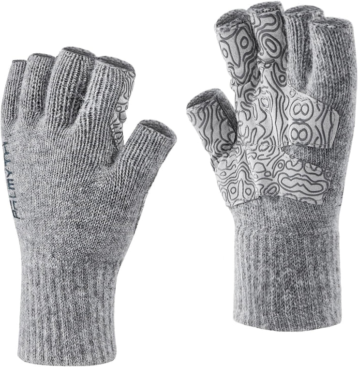 Wool Fingerless Fishing Gloves for Men & Women FG07