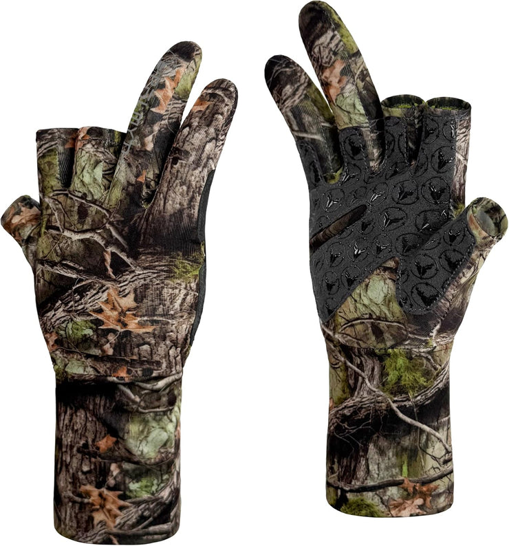 Palmyth Mens Hunting Gloves Lightweight Fingerless Camo Glove