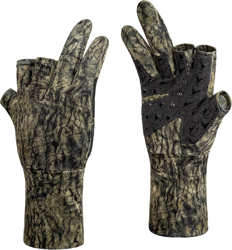 Palmyth Mens Hunting Gloves Lightweight Fingerless Camo Glove
