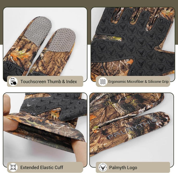 Palmyth Hunting Gloves for Men Lightweight Camo Glove Outdoor  HG02