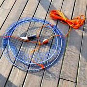 Palmyth Wire Grid Bottom Crab Nets Two Ring Crab Kit with Harness and Bait Clip 24” X 20” X 12”  FN01