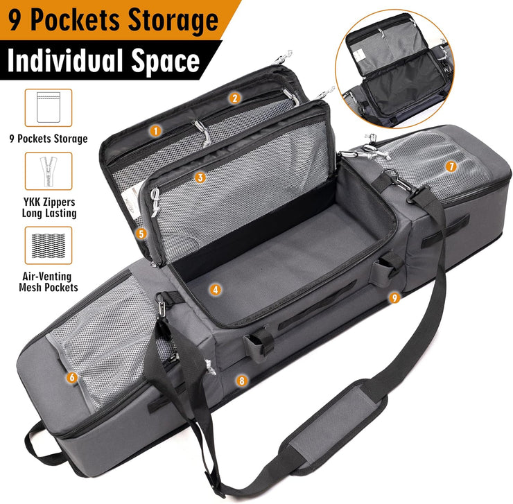 Ice Fishing Rod Case (32", Gray) FB03