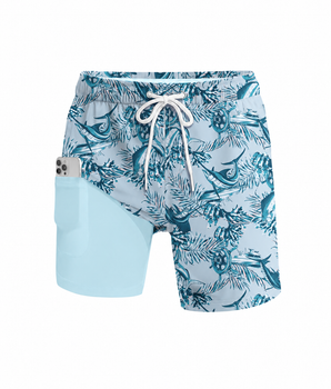 Men's 5" 2-in-1 Swim Trunks with Compression Liner FP03