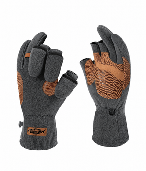 Magnetic Convertible Fleece Fishing Gloves FG04