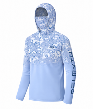 Boys' UPF 50+ Fishing Hoodie with Integrated Face Mask PA5THD08BC