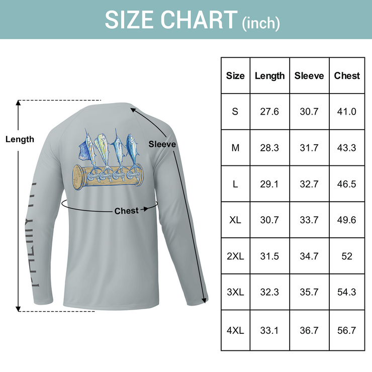 Men Long Sleeve Shirts UPF 50+